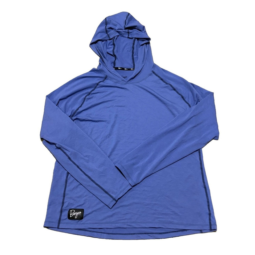 Burgeon Mens XXL Sunseeker Hoodie Purple UPF Outdoor Hike Lightweight Stretch